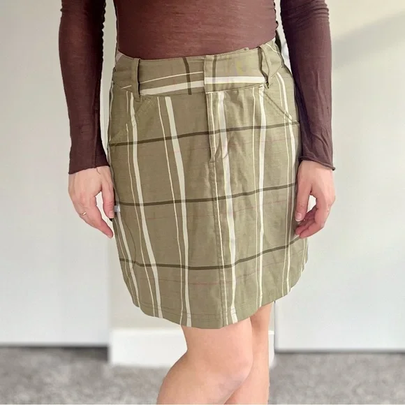 Smartwool Plaid Merino Wool Mini Skirt – Gorpcore Utility Outdoors Preppy - Picture 2 of 15